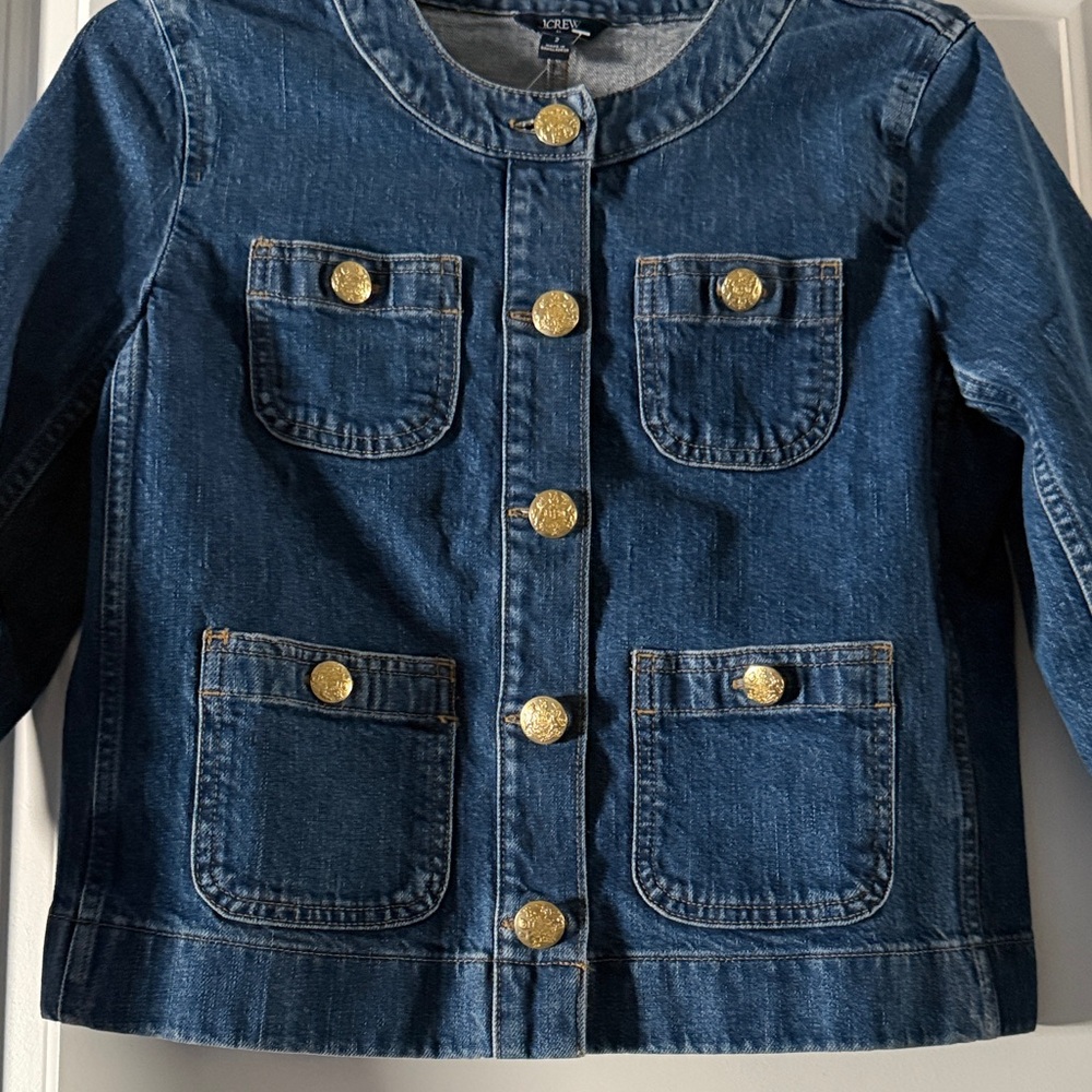 Denim Lady Jacket With Patch Pockets - image 4